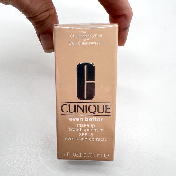 CLINIQUE Even Better Makeup CN 10 Alabaster SPF 15 1oz Foundation New Sealed - Picture 10 of 10